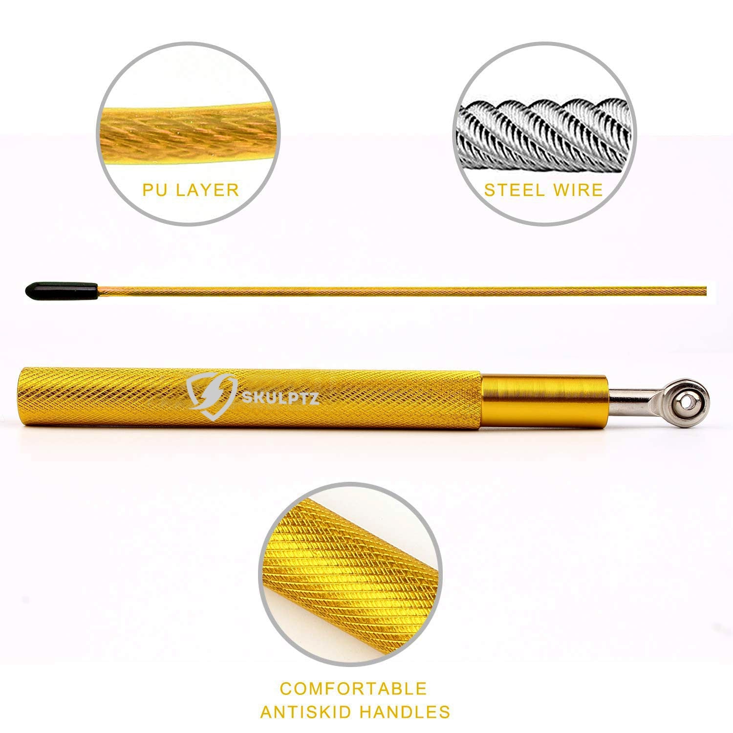 Bounce Metal Pro Speed Rope (Gold) - skulptz