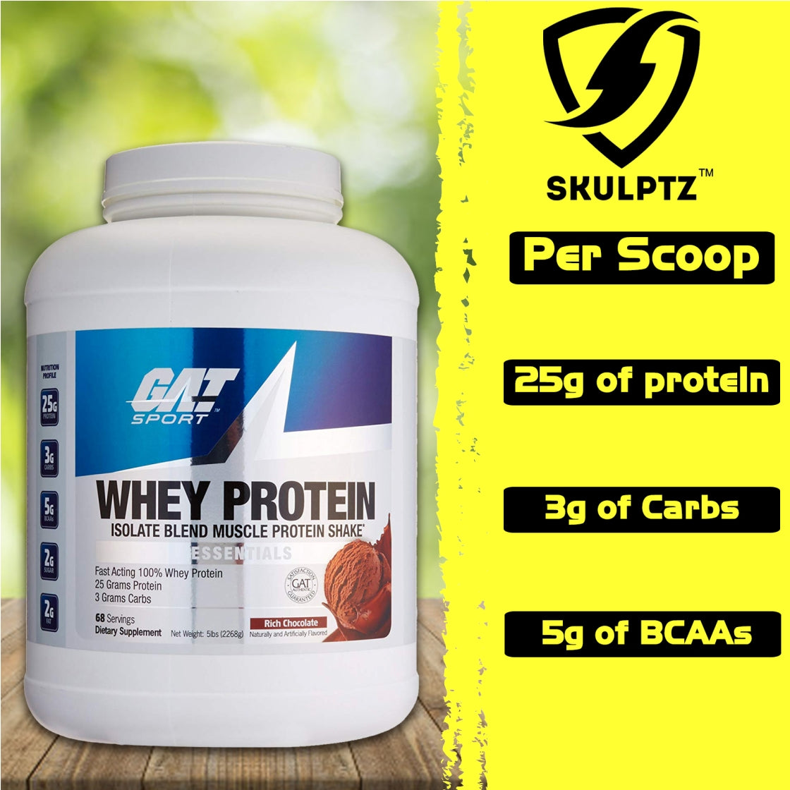 GAT Whey Protein 5 lb - skulptz