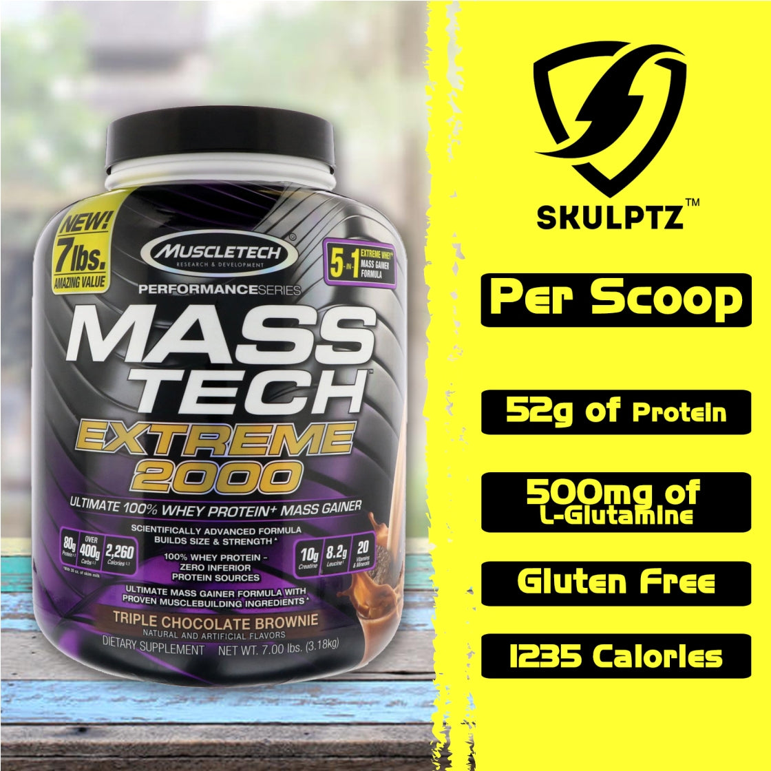 MuscleTech MassTech Extreme 2000 7 lb - skulptz