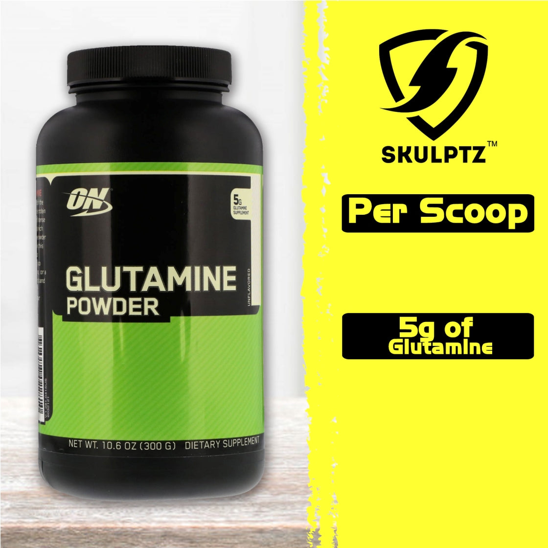 Optimum Nutrition (ON) Glutamine - skulptz