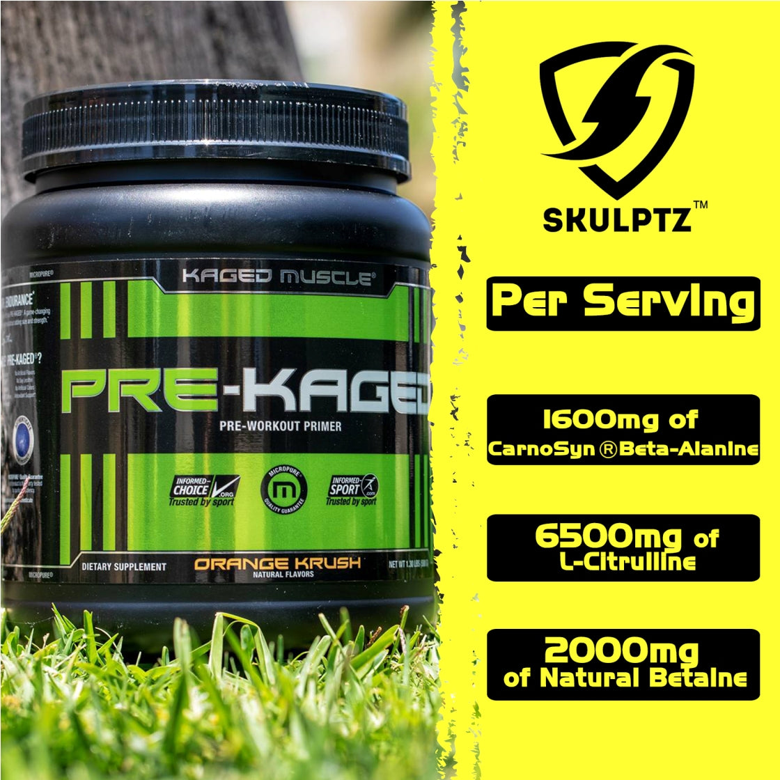 Pre-Kaged Pre-Workout Primer - skulptz