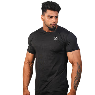 Mens Square Tshirt (Black) - skulptz