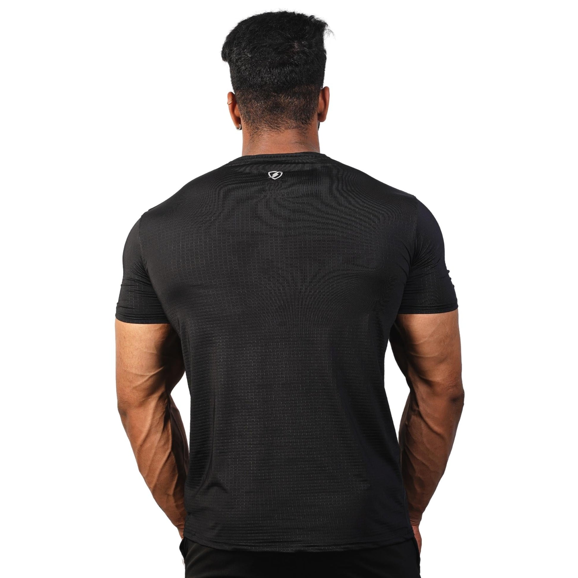 Mens Square Tshirt (Black) - skulptz