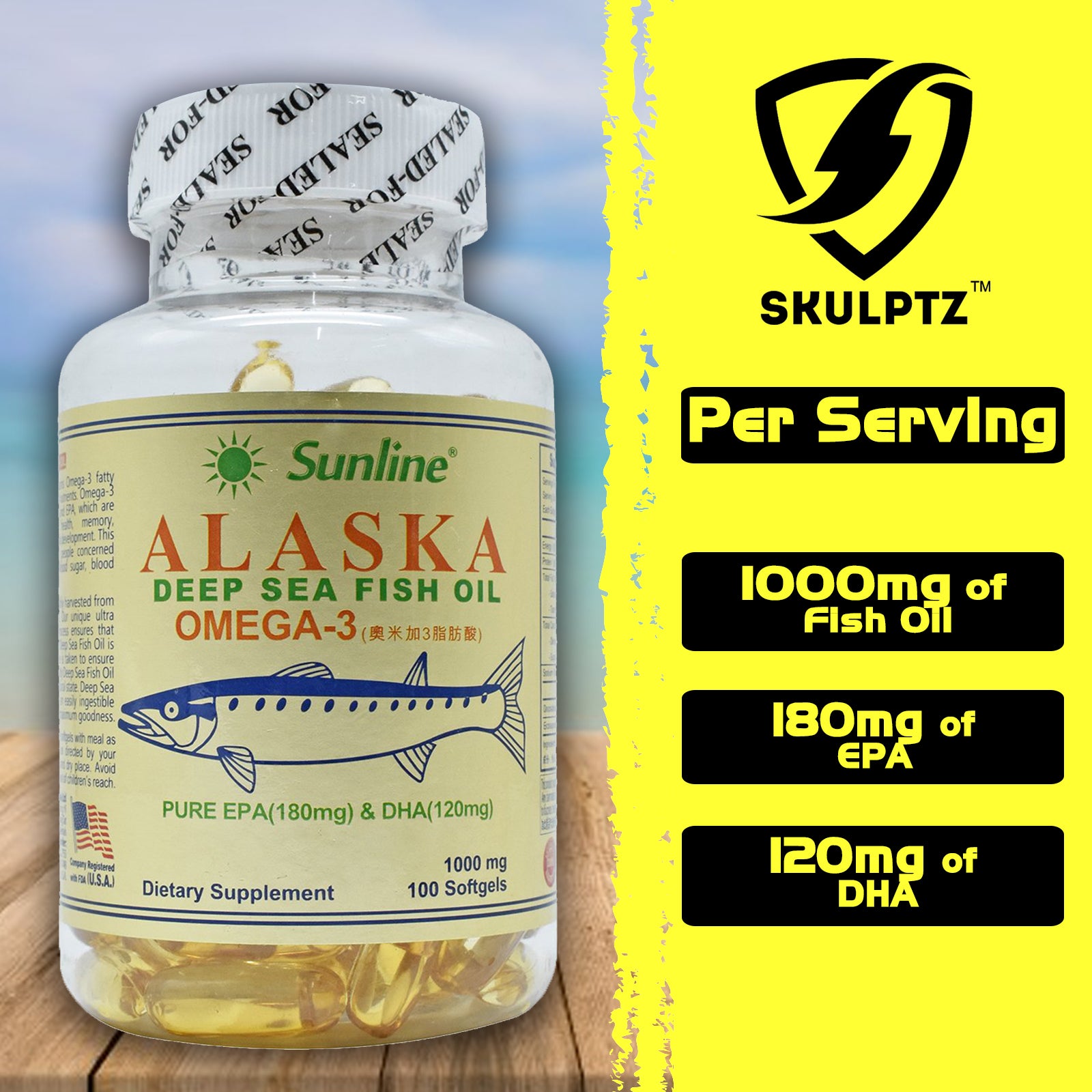 Sunline Alaska Deep Sea Fish Oil Omega 3 - skulptz