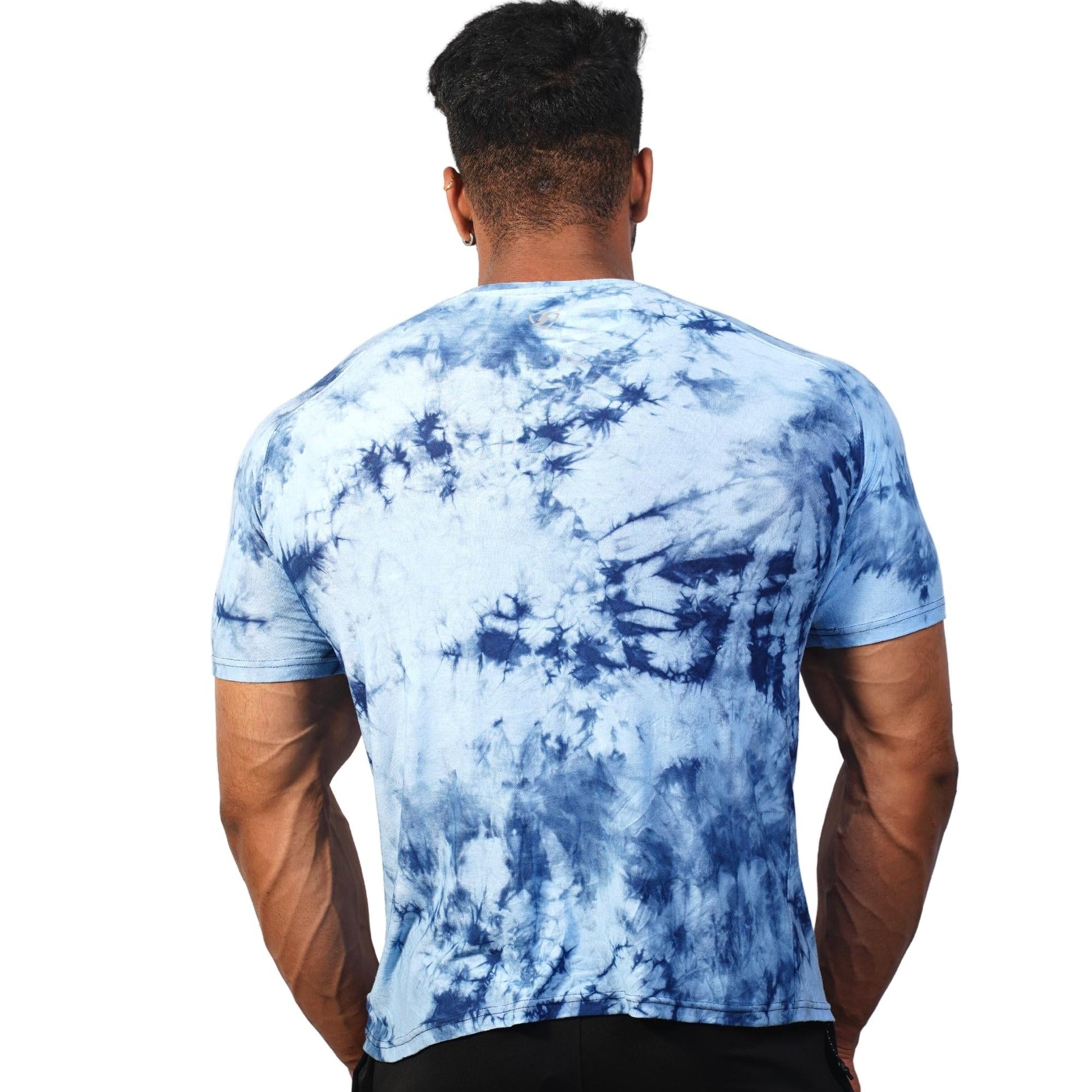 Mens Tie dye Tshirt (sky) - skulptz